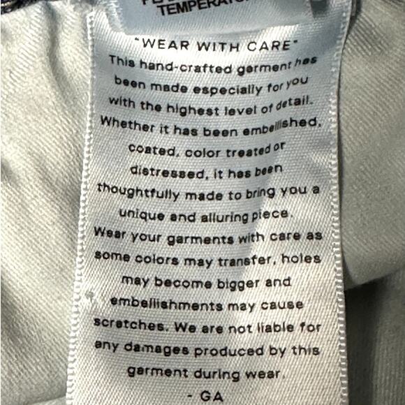 Good American Good Legs High Rise Ripped Skinny Crop Jeans in Blue261 Wm Sz 24 - Picture 10 of 11